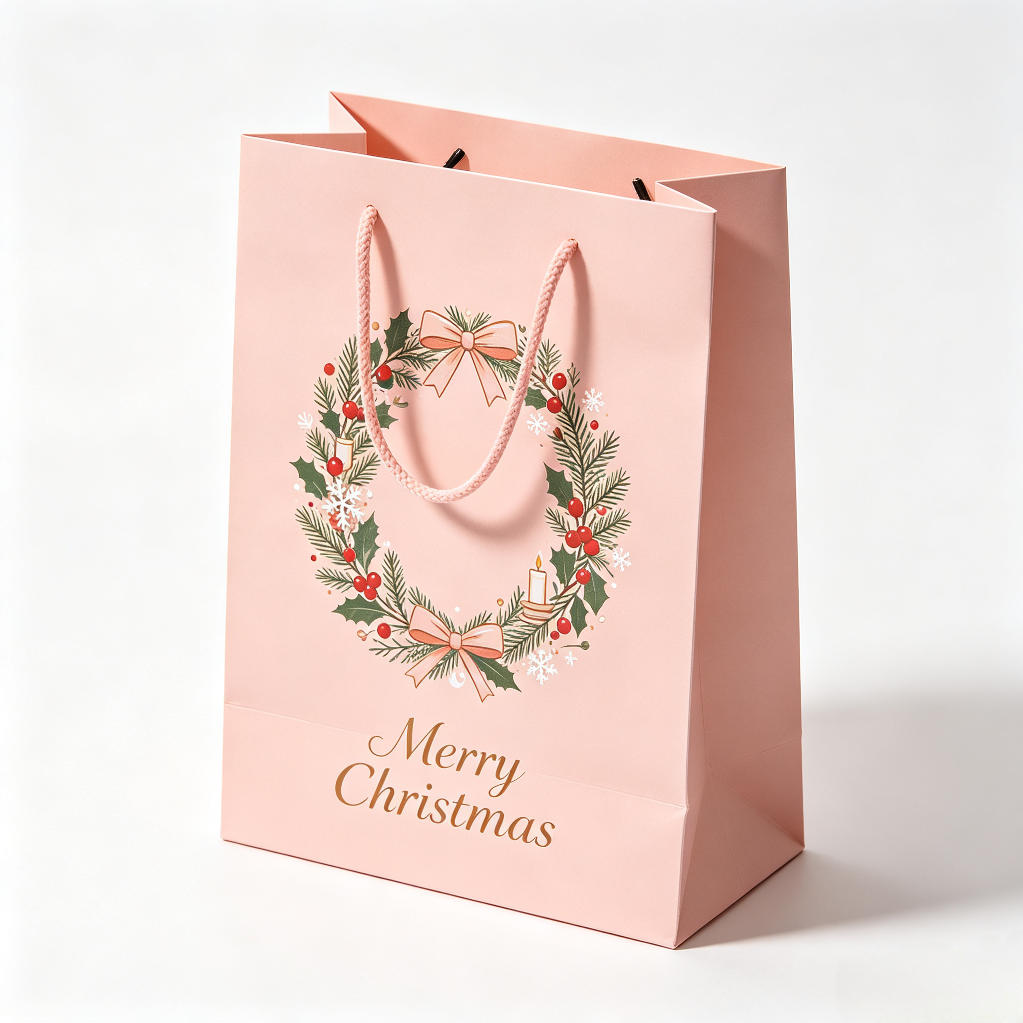 Minimalist Paper Bag with Rope Handles - Image 2