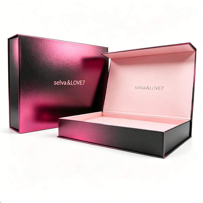 Customized Silver Cardboard Magnetic Box - Image 4