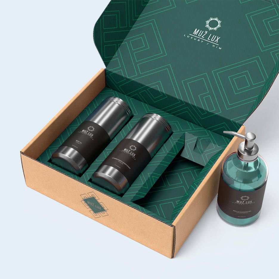 Premium Feel Men’s Skincare Black Mailer Boxes - Image 5