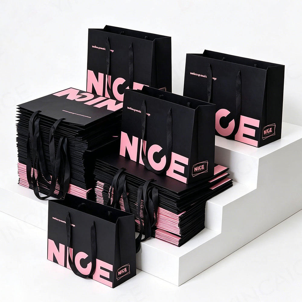 Custom Printed Luxury Paper Bag with Rope Handles - Image 4