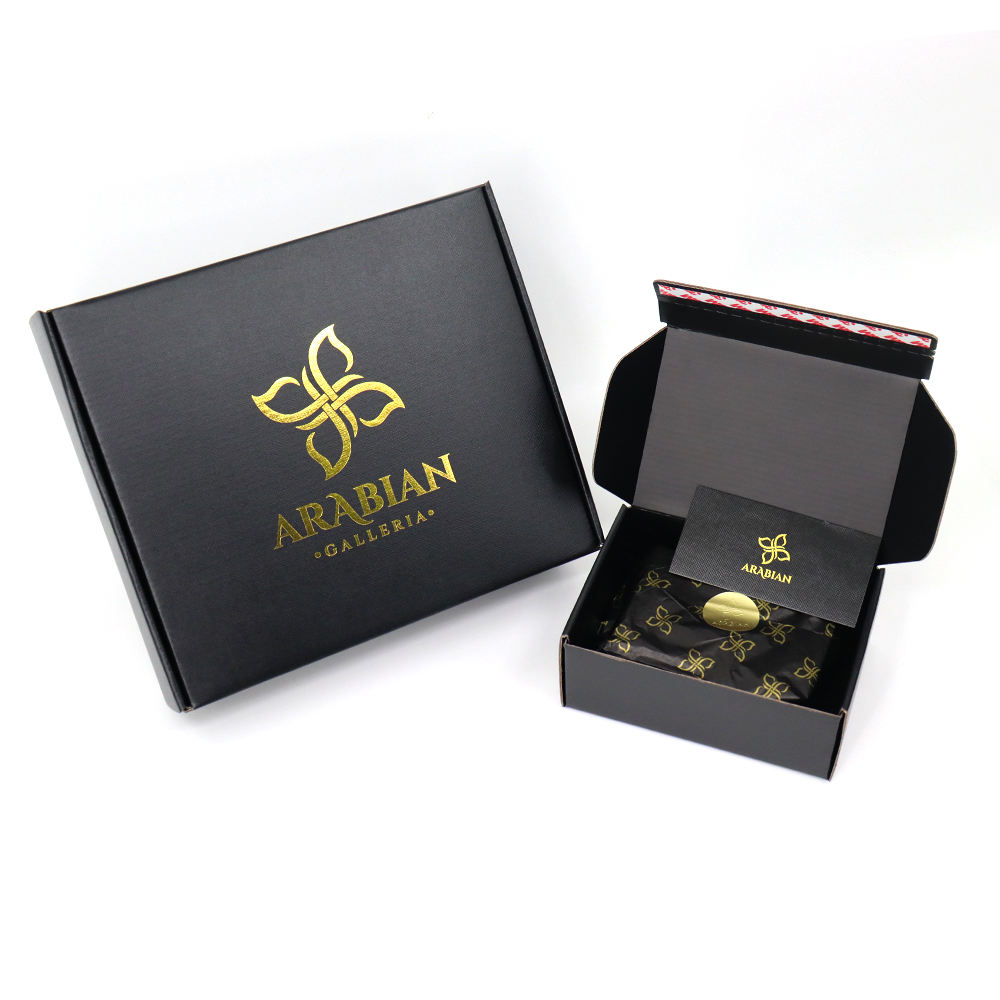 Premium Feel Men’s Skincare Black Mailer Boxes