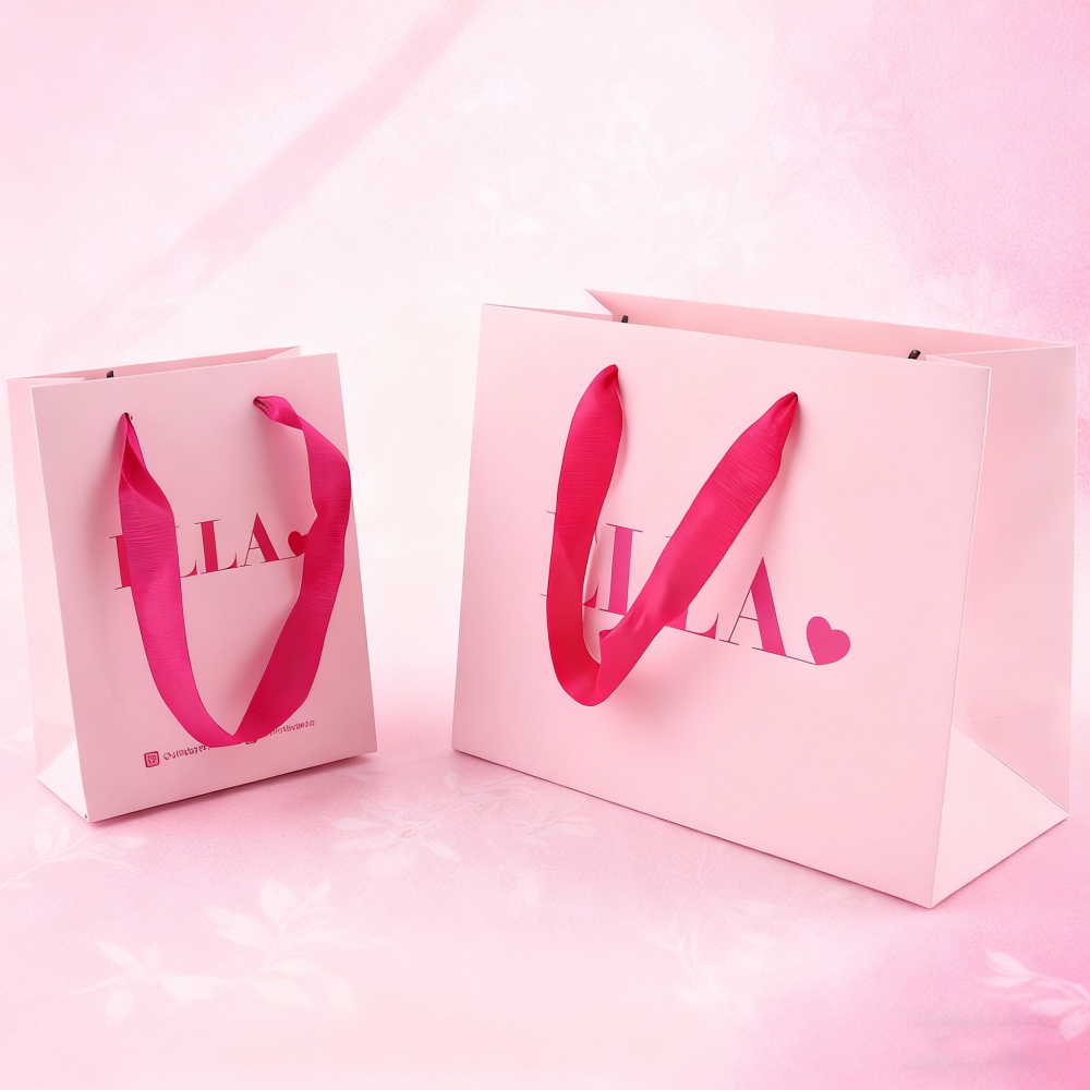 Minimalist Paper Bag with Rope Handles - Image 4