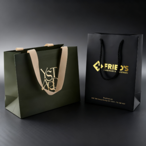 Minimalist Paper Bag with Rope Handles