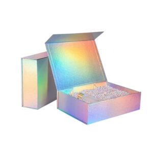 Customized Silver Cardboard Magnetic Box