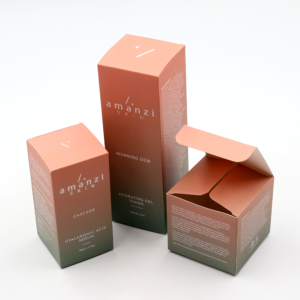Custom Skin Care Folding White Cardboard Paper Boxes