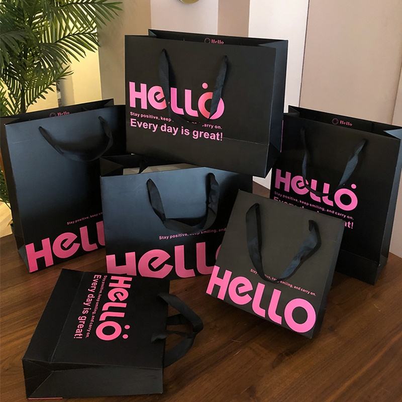 Custom Printed Luxury Paper Bag with Rope Handles - Image 3