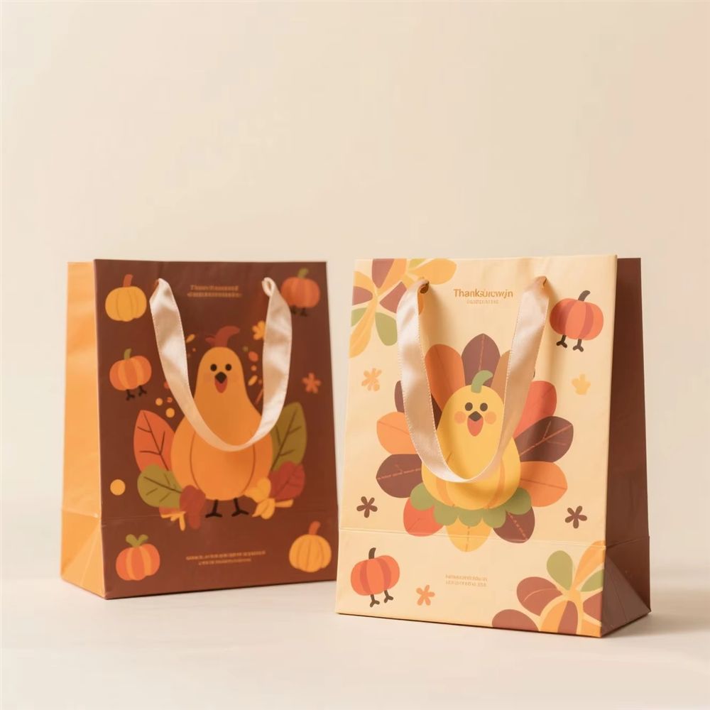 Personalized Shopping Paper Bag with Brand Logo & Rope Handles - Image 3