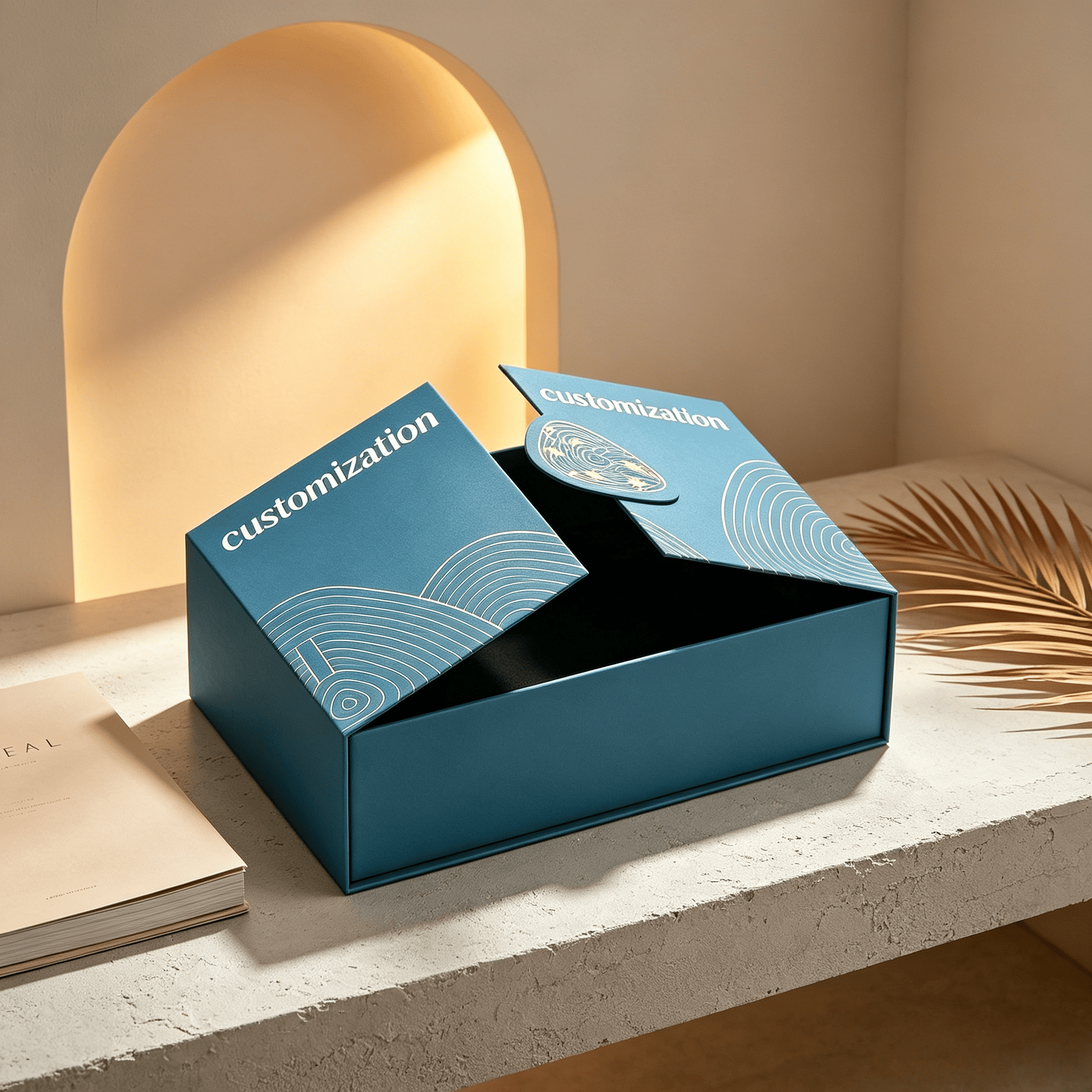 Customized Double Door Gift Box Cardboard With Logo - Image 4