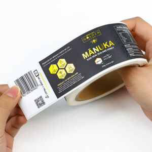 Custom logo printing gold foil stickers
